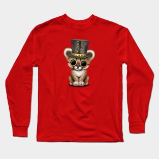 Steampunk Baby Cougar Cub Long Sleeve T-Shirt